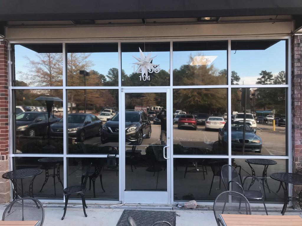 commercial reflective window tint outdoor shop turbo tint