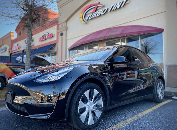 alanta turbo tint store front black car one hour window tint